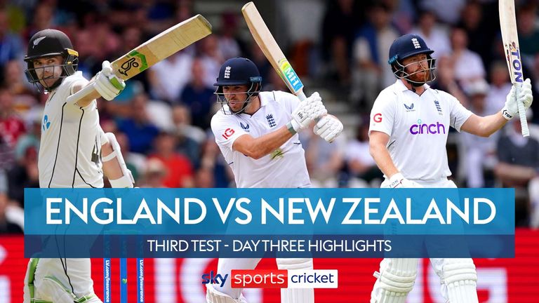 England vs New Zealand 3rd Test Day 3