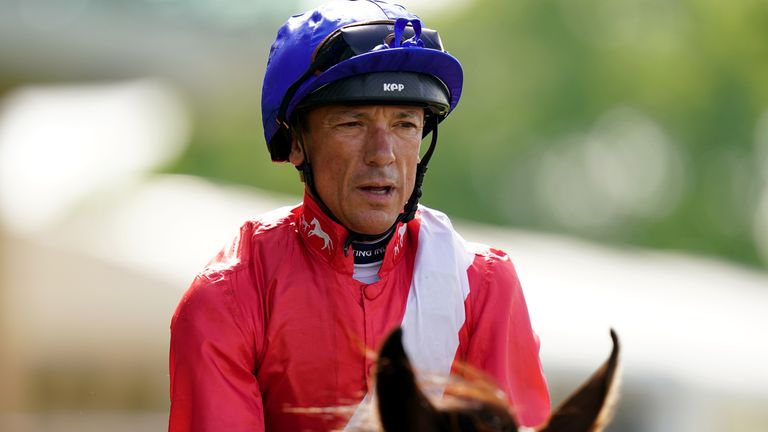 Frankie Dettori pictured after winning the Coronation Stakes on Inspiral 