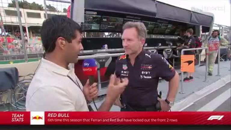 An optimistic Christian Horner hopes his Red Bull drivers can give  Leclerc 'a hard time' on Sunday at the Azerbaijan GP.