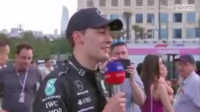 George Russell was left disappointed by Mercedes' performance in qualifying at the Azerbaijan GP. 