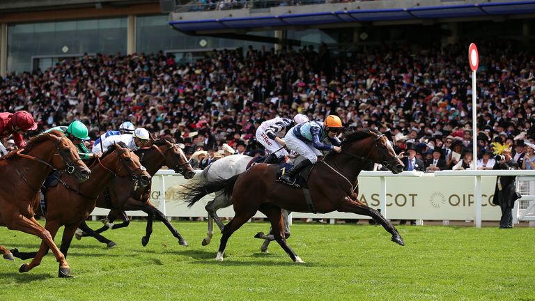 Accidental Agent and Charles Bishop win the 2020 Queen Anne Stakes