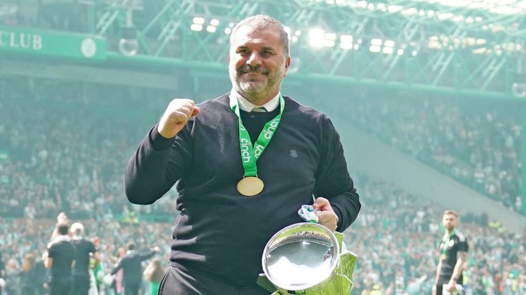 Ange Postecoglou&#39;s Celtic qualified for the Champions League group stages after winning the Scottish Premiership in 2021/22
