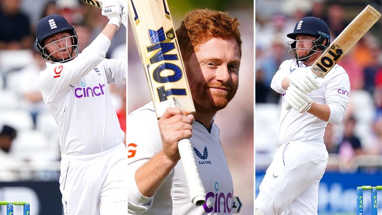 Highlights from Jonny Bairstow's staggering 77-ball century as England romped to victory over New Zealand at Trent Bridge