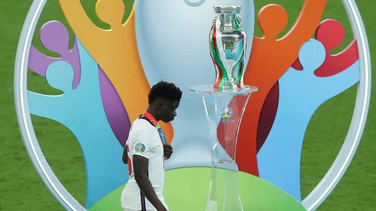 Bukayo Saka has overcome Euro 2020 disappointment