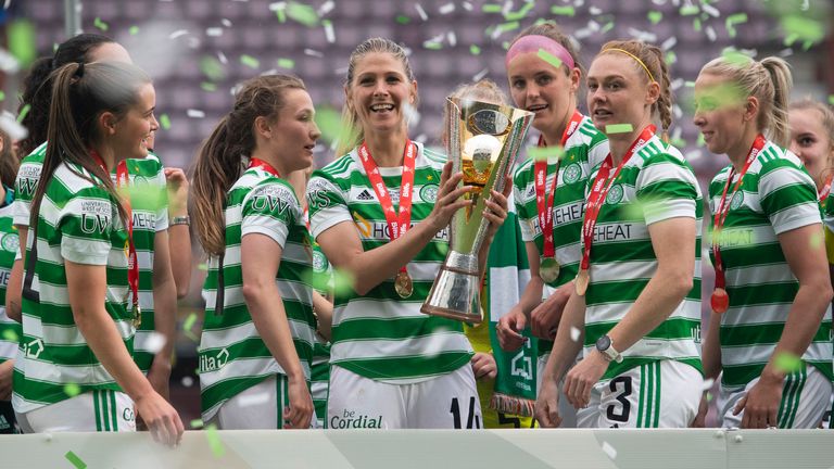 Celtic women won the Scottish Cup last season