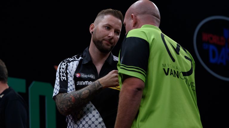 Danny Noppert dumped out Michael van Gerwen at the Dutch Darts Masters in Amsterdam on Friday night