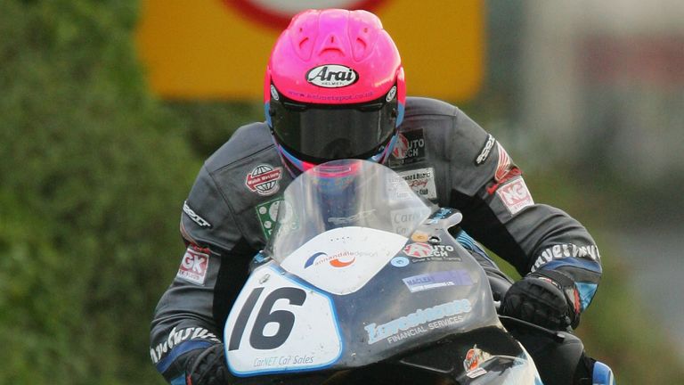 Davy Morgan, pictured here in 2007 racing in the Isle of Man TT