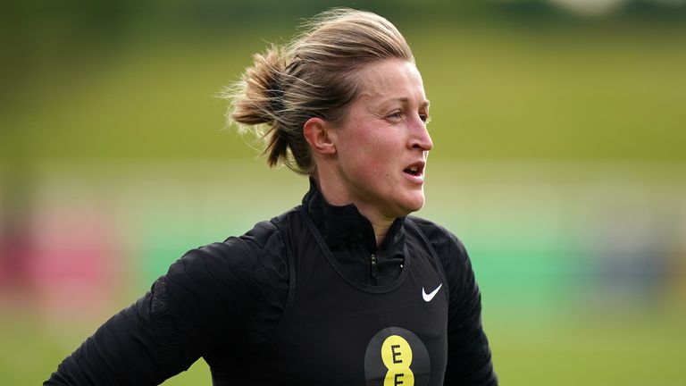 Ellen White à l'entraînement