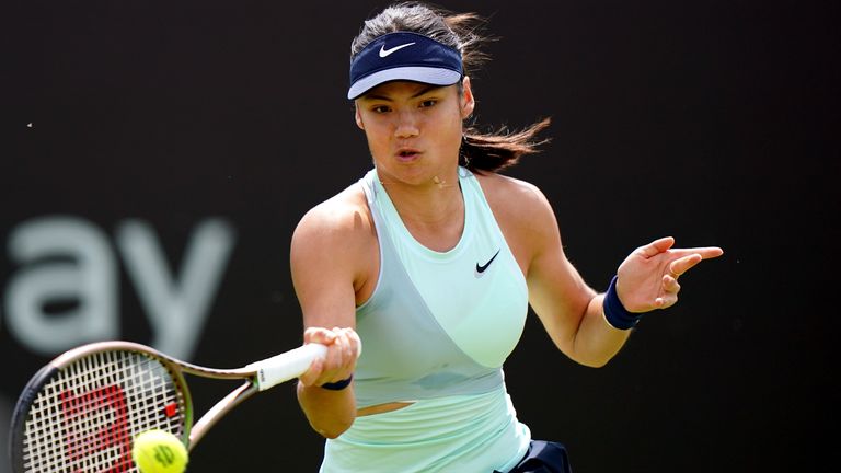 Emma Raducanu stays on track for Wimbledon after undergoing CT scan on her side injury 