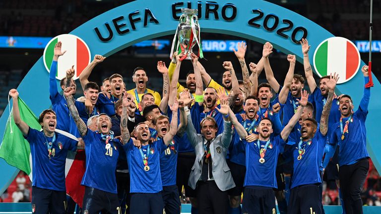 Italy celebrate European Championship success