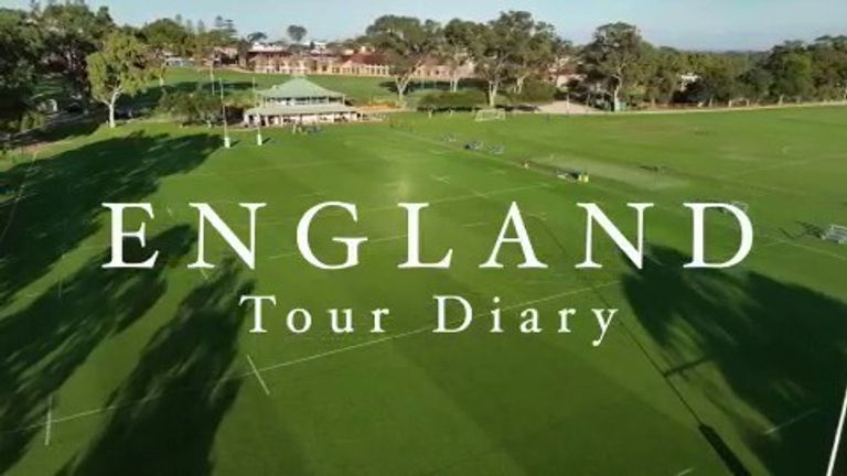 Go behind the scenes with the England Rugby Team as they Tour Australia