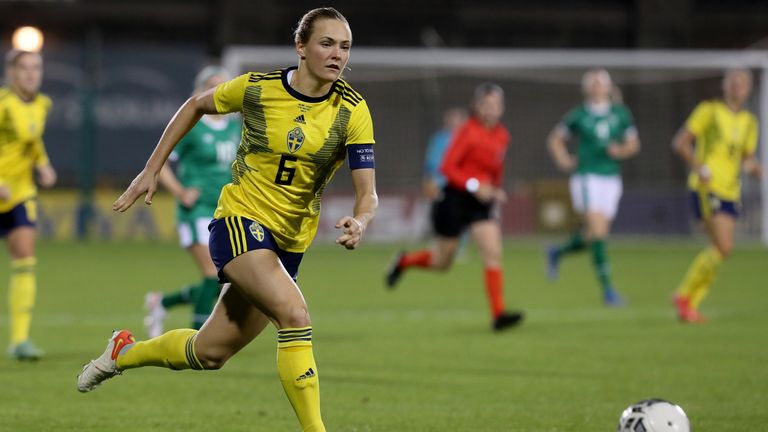 Magdalena Eriksson juega un papel clave en la defensa central de Suecia