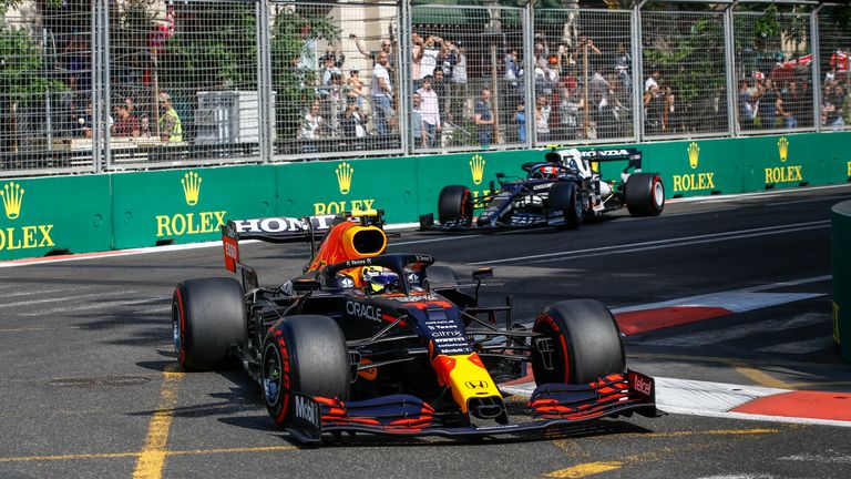 # 11 Sergio Perez (MEX, Red Bull Racing), F1 Grand Prix of Azerbaijan at Baku City Circuit on June 6, 2021 in Baku, Azerbaijan.