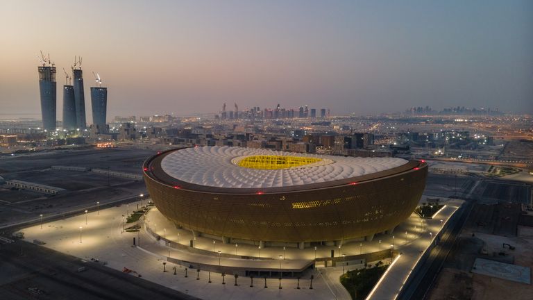 The Lusail Stadium will host the final of the Qatar 2022 World Cup.