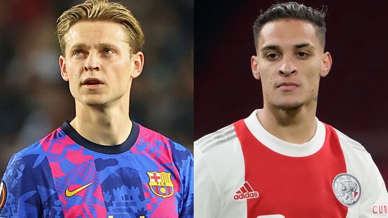 Frenkie de Jong i Antony 