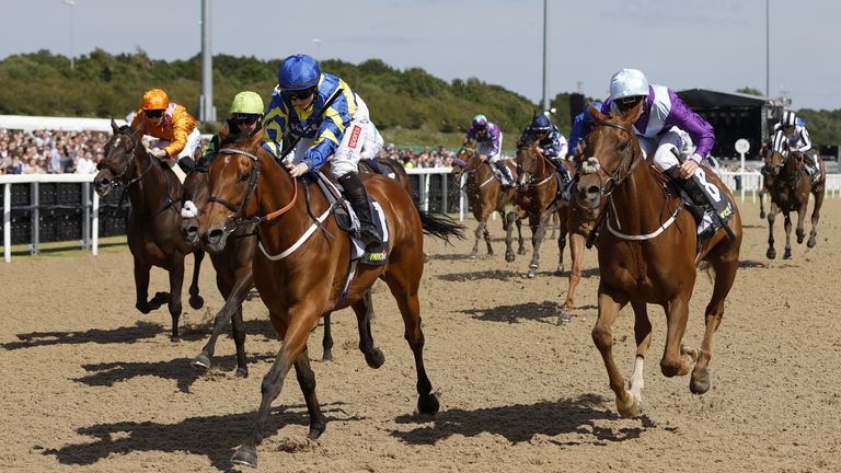 Hollie Doyle and Trueshan win a historic Northumberland Plate at Newcastle.