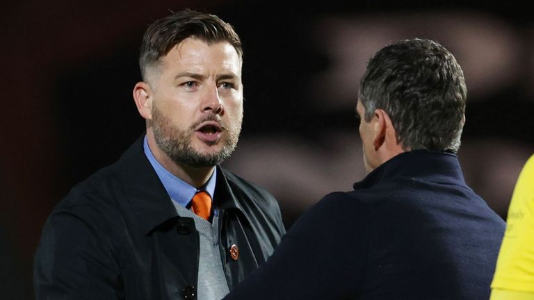 Jack Ross (right) is set to replace Tam Courts as Dundee United boss