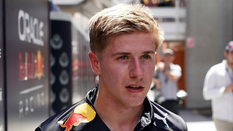 Juri Vips drove for Red Bull's F1 team last month during FP1 at the Spanish Grand Prix.