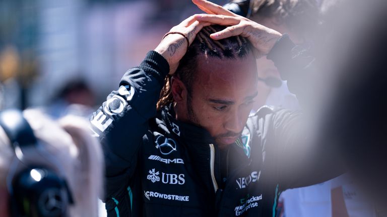 Hamilton said he had to have acupuncture and physio on his back following the race 