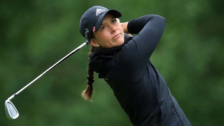 Linn Grant has carded rounds of 66 and 68 at Halmstad GC 