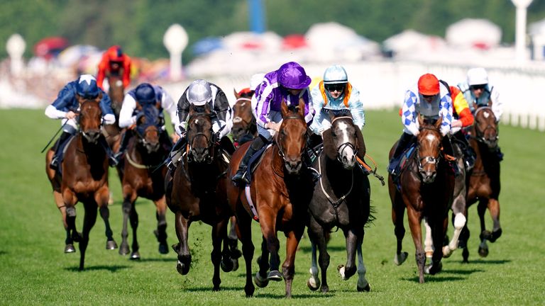 Little Big Bear and Ryan Moore win the Windsor Castle Stakes at Royal Ascot
