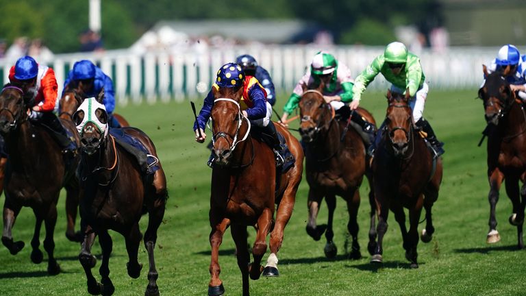 Nature Strip has just the loose Khaadem for company as he wins the King's Stand Stakes at Royal Ascot