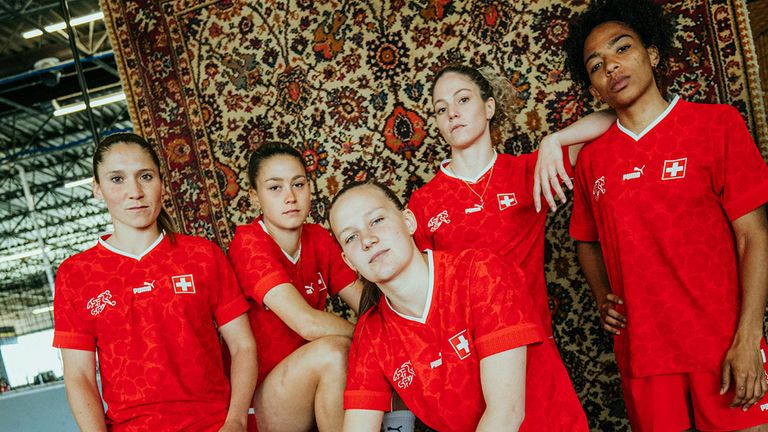 PUMA, in collaboration with Liberty London, unveil the Switzerland national team home kit to be worn at Women's Euro 2022 (credit: PUMA)