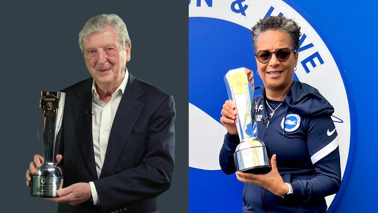Roy Hodgson and Hope Powell claimed PFA Merit Awards