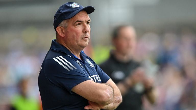 15 May 2022; Monaghan manager S..amus McEnaney during the Ulster GAA Football Senior Championship Semi-Final match between Derry and Monaghan at Athletic Grounds in Armagh. Photo by Ramsey Cardy/Sportsfile