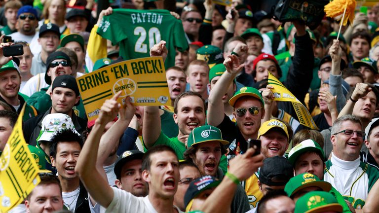 Seattle hasn't had an NBA team since the old Supersonics began play as the Oklahoma City Thunder in the 2008–09 season and many people in the city would love the city to compete in the league once again