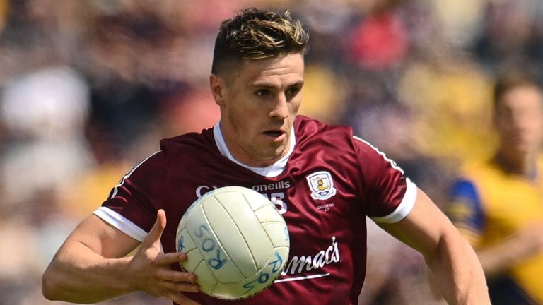 29 May 2022; Shane Walsh of Galway during the Connacht GAA Football Senior Championship Final match between Galway and Roscommon at Pearse Stadium in Galway. Photo by Sam Barnes/Sportsfile