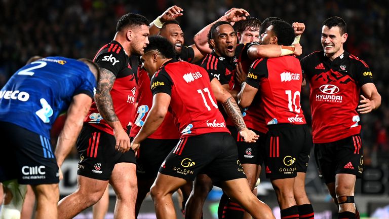 Crusaders too strong for Blues as they clinch 11th Super Rugby title