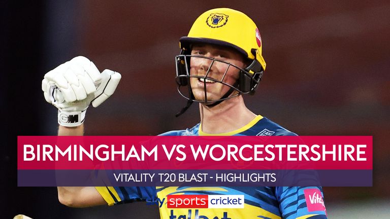 Lo más destacado del partido T20 Vitality Blast entre los Birmingham Bears y los Worcestershire Rapids