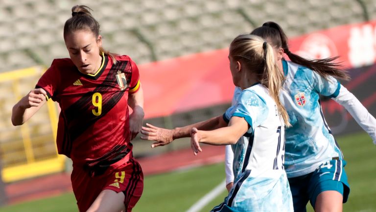 Tessa Wullaert é a maior goleadora de todos os tempos da Bélgica