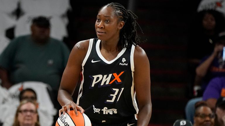 Tina Charles in action during her short-lived stay with the Phoenix Mercury