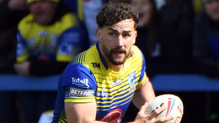 Toby King in action for Warrington Wolves