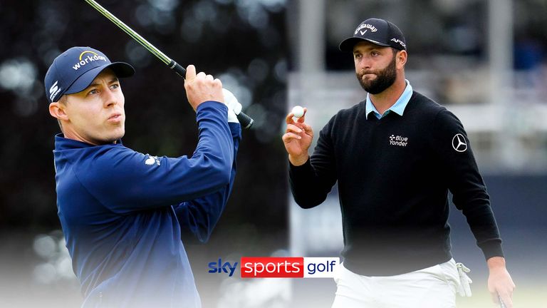 Matt Fitzpatrick and Jon Rahm US Open Round Three