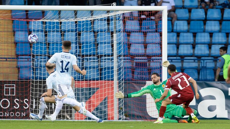 Armenia's Vahan Bichakhchyan scores to make it 1-0