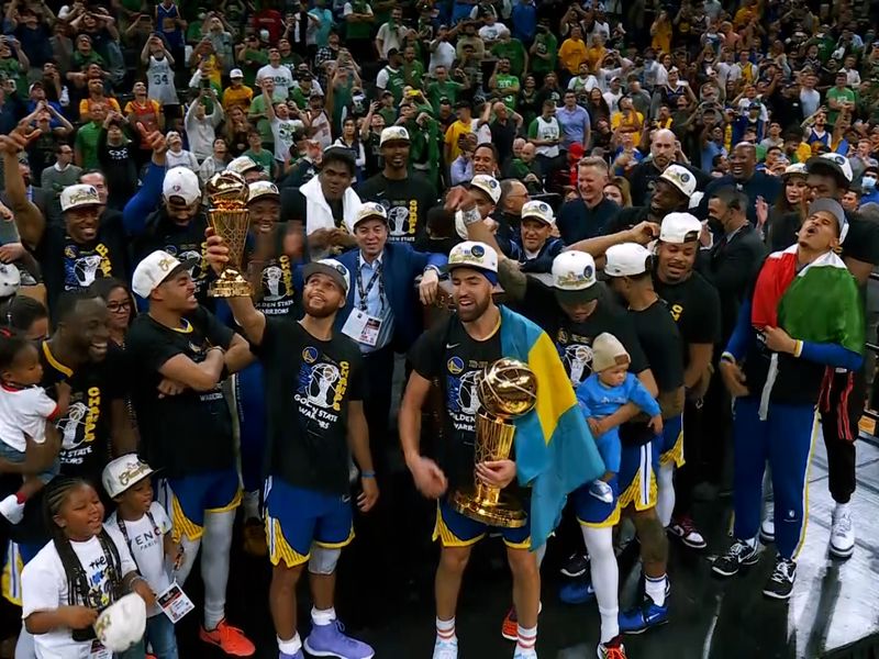 Golden State Warriors NBA Finals Champions 2022 Signatures Thank