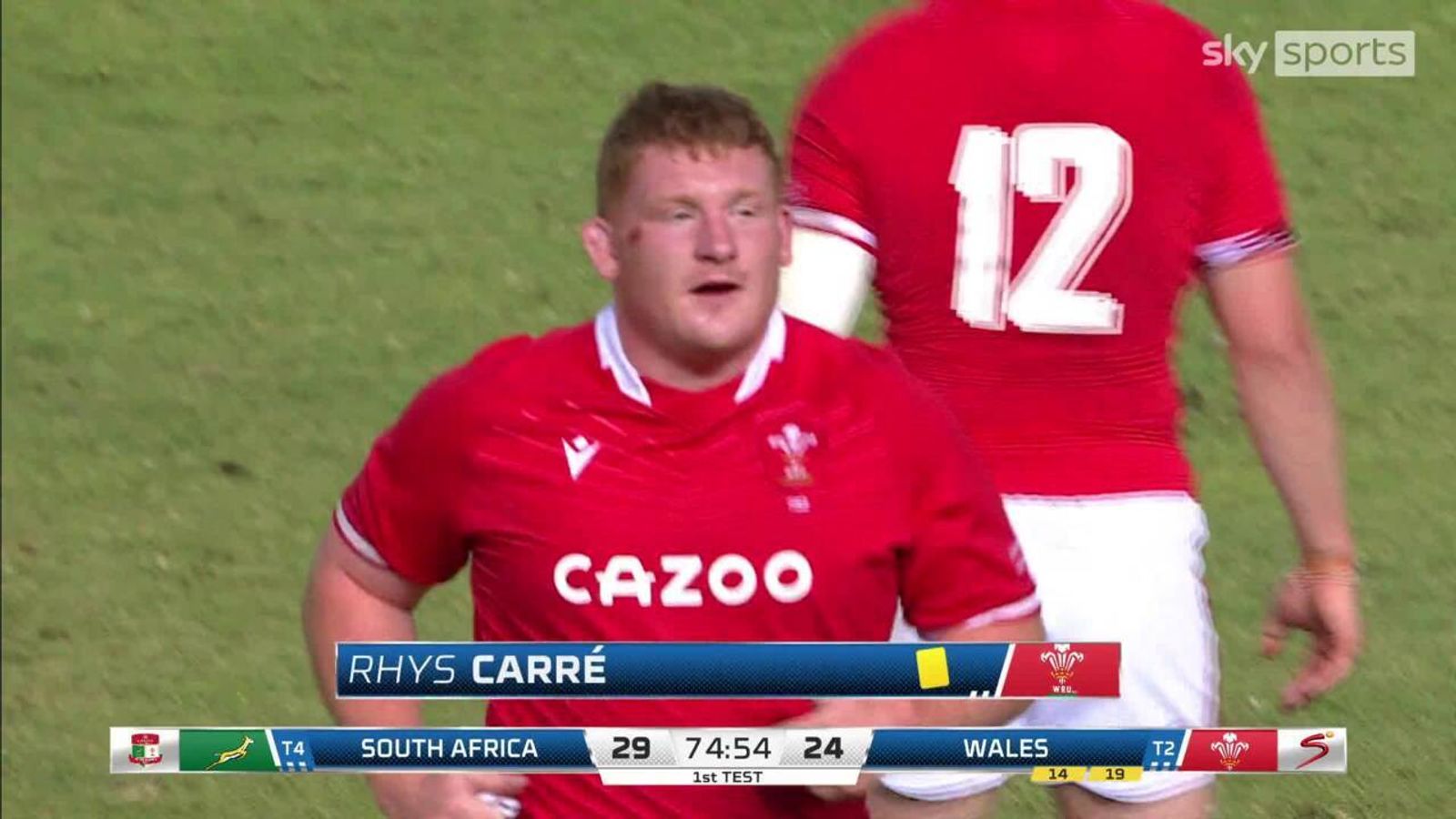 Carre Rugby Rhys Carre shown yellow for dissent | Rugby Union News | Sky Sports