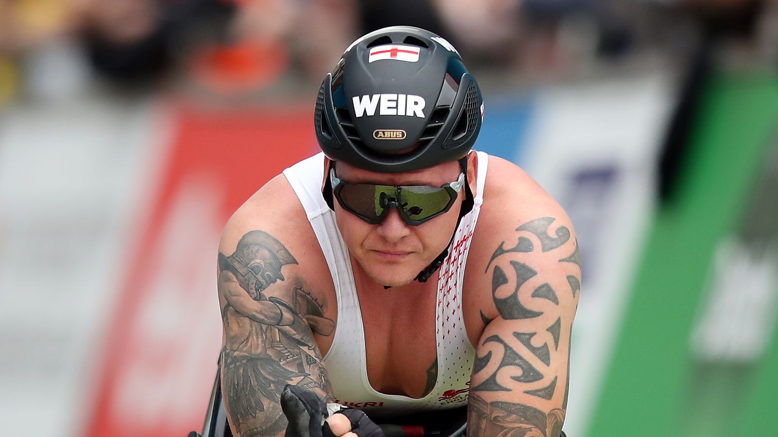 Commonwealth Games: David Weir suffers agonising puncture while leading marathon