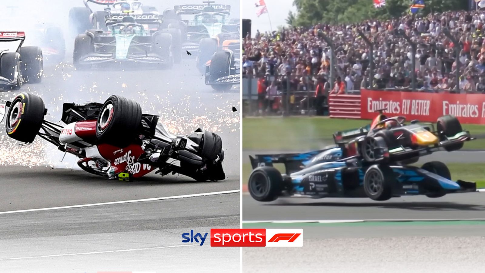 Carlos Sainz says F1’s halo ‘saved two lives’ at Silverstone after Zhou Guanyu, Roy Nissany crashes