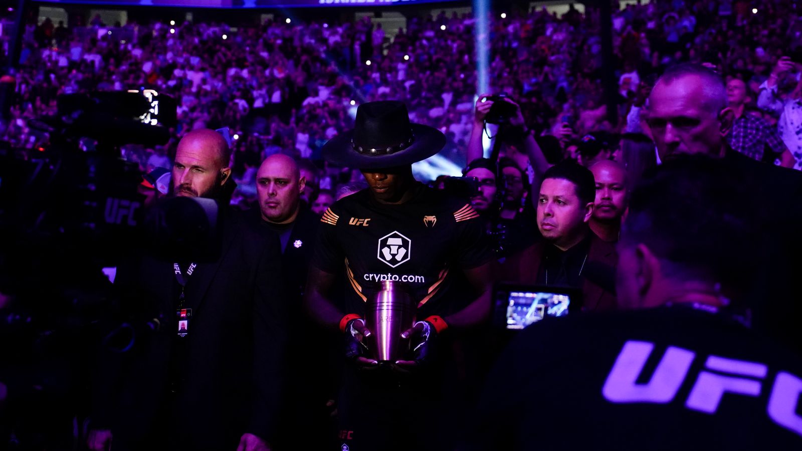 On This Day: Israel Adesanya's iconic WWE's Undertaker walkout at UFC 276