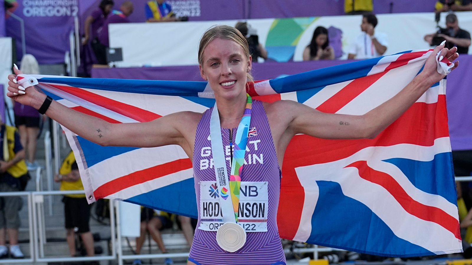 World Athletics Championships: Keely Hodgkinson wins 800m silver medal for Great Britiain