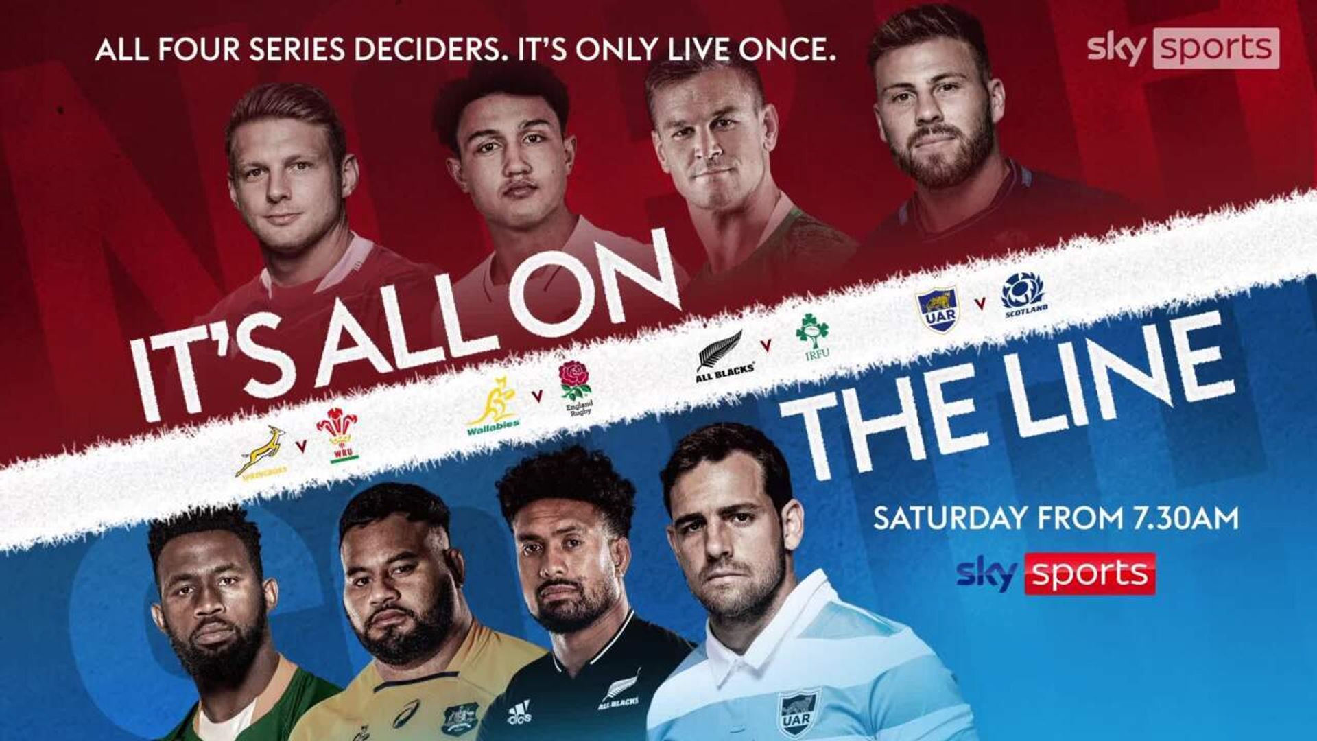 It's All On The Line: Watch all four series deciders live!