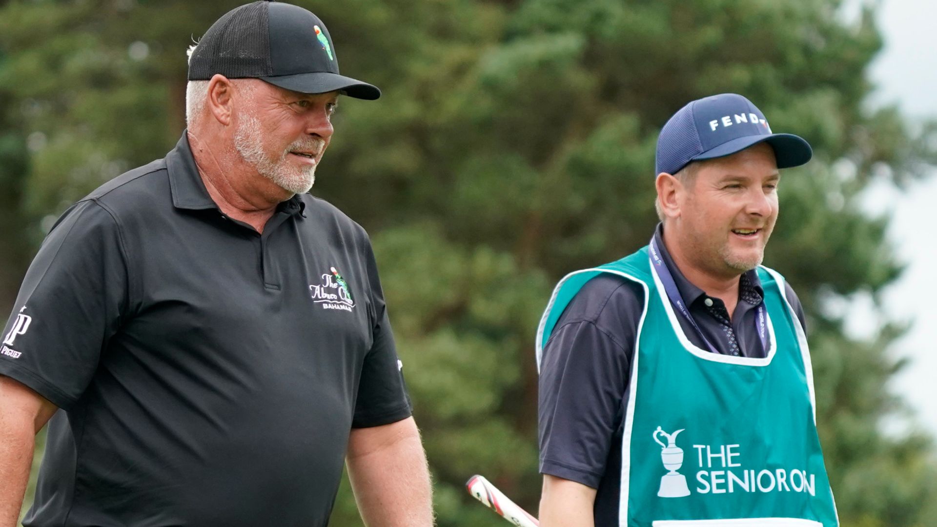 Clarke one off Senior Open lead; Harrington starts strongly