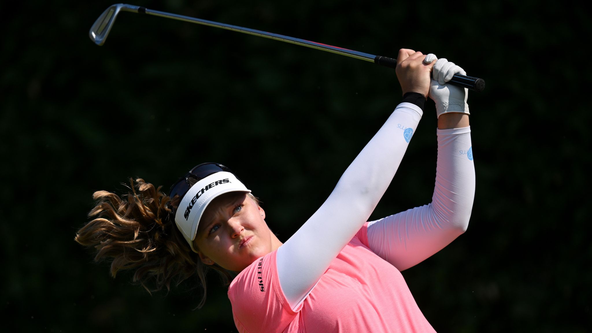 Evian Championship Brooke Henderson makes history with second successive 64 to take lead Golf News Sky Sports
