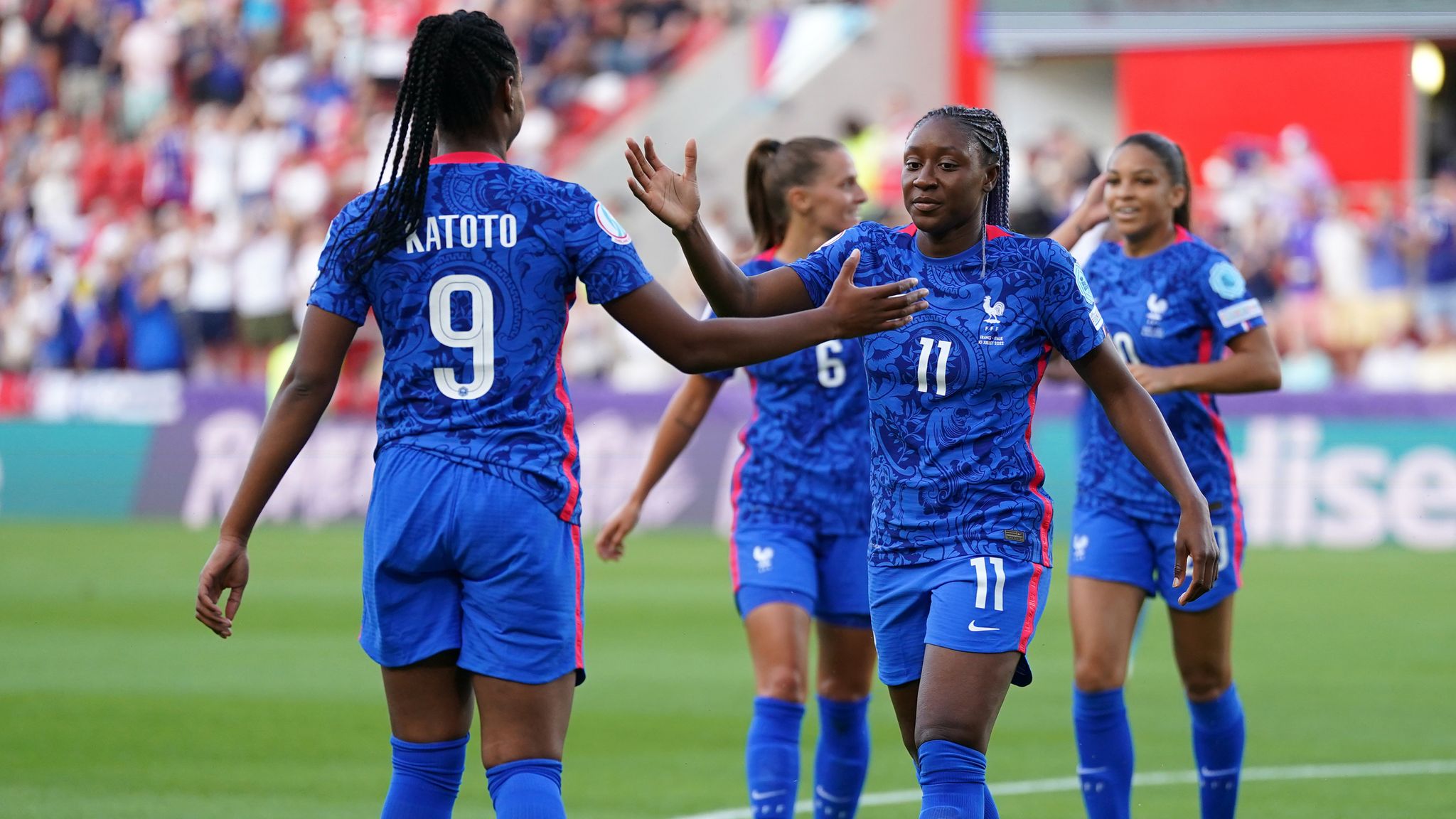 France Women 5 1 Italy Women Les Bleues Register Best Euro Win After Thrashing Italy Football News Sky Sports