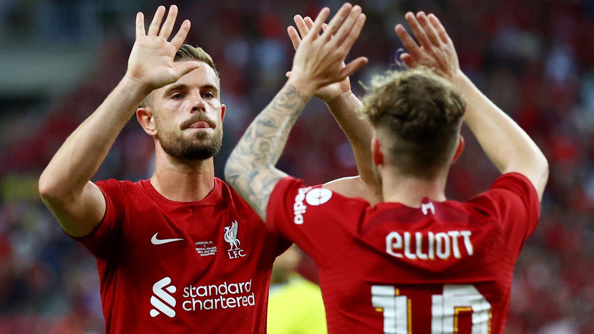Liverpool 2 0 Crystal Palace Jordan Henderson And Mohamed Salah On Target For Reds Football News Sky Sports