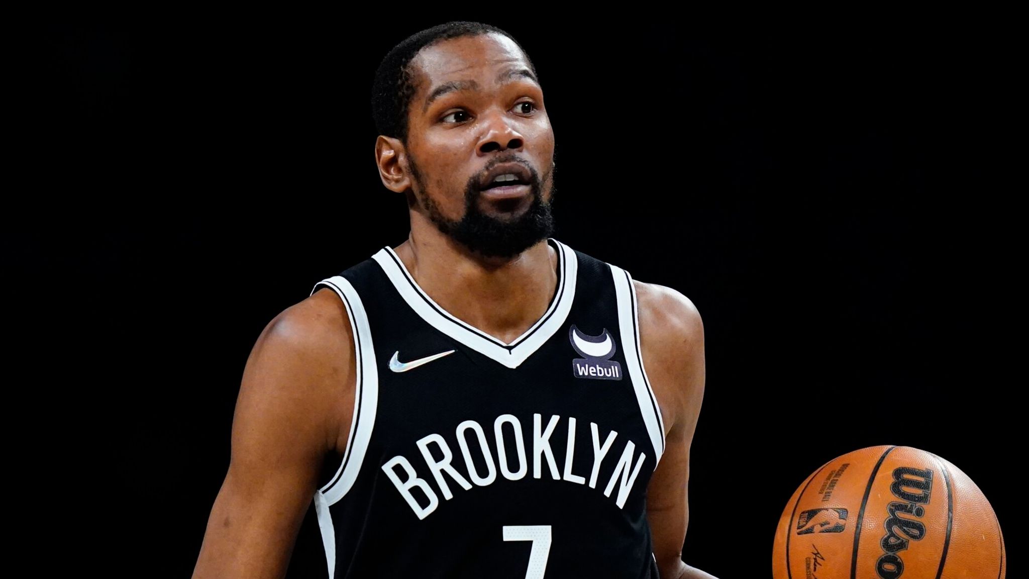 NBA Brooklyn Nets Kevin Durant Short Black - Burned Sports